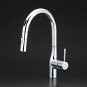 水栓金具 KVK KM6071ZEC センサー付グースネックシングルレバー式混合栓(eレバー) 寒冷地用