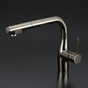 KVK KM6101ZVECBN 流し台用シングルレバー式シャワー付混合栓(L型)eレバー・回転規制 寒冷地用