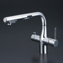 KVK KM6131SCEC 浄水器付シングルレバー式シャワー付混合栓(eレバー・センサー付) Z38450付