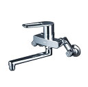 KVK MSK110KKCT 壁付シングルレバー式混合栓 湯側回転角度規制
