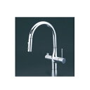 KVK KM6091DECHS ビルトイン浄水器用シングルシャワー付混合栓(センサー) 撥水 電池タイプ 浄水カートリッジセット別売
