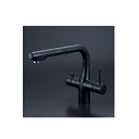 KVK KM6131SCECM5 ビルトイン浄水器用シングルシャワー付混合栓(センサー) ACタイプ マットブラック 浄水カートリッジセット付