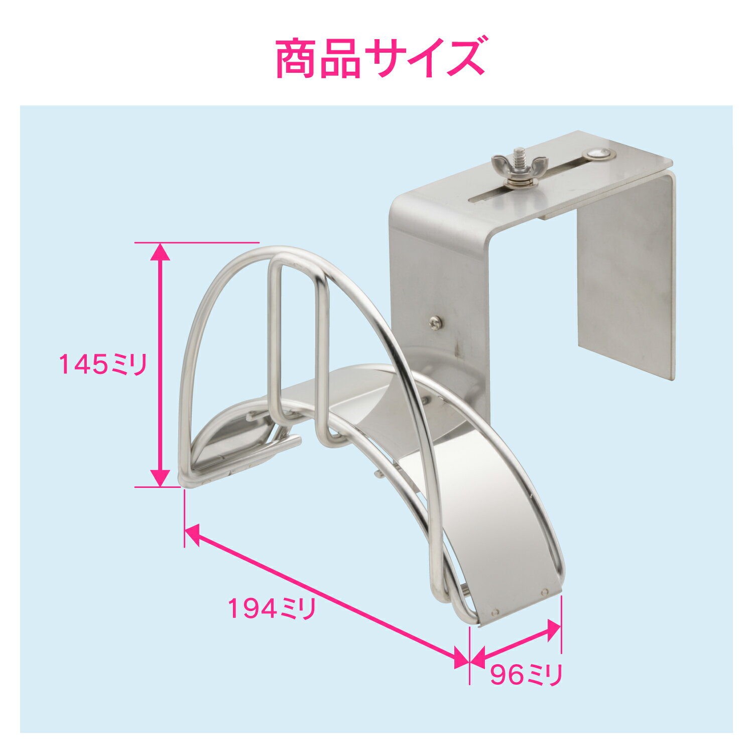 カクダイ/GAONA/ガオナ GA-QD044 水栓金具 ステンレスハンガー ベランダ用 3