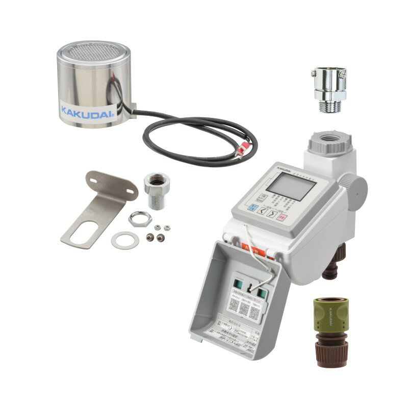 カクダイ/GAONA/ガオナ GA-QE019 ソーラー発電潅水コンピューター 雨センサー付 受注生産品 [§]