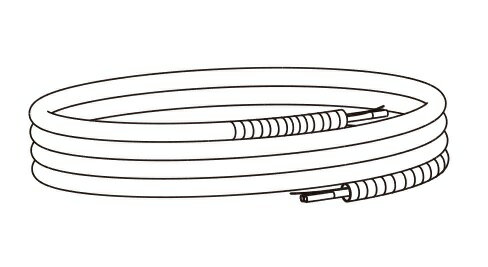 コロナ　USA-P10-10CDE　温水ルームヒーター部材 架橋ポリペアチューブ10 集合住宅用(CD管・信号線付) 10m [■]