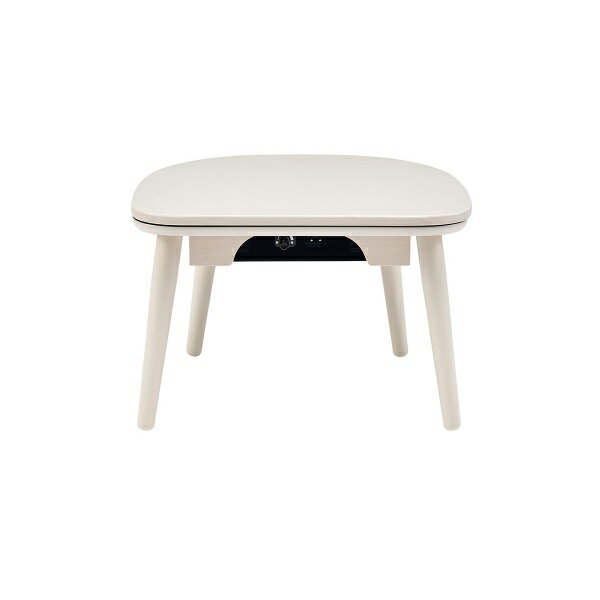 ユアサプライムス マカロ545F(WW) こたつテーブル 小さなこたつ 半月型ミニテーブル ホワイトウォッシュ ℃℃