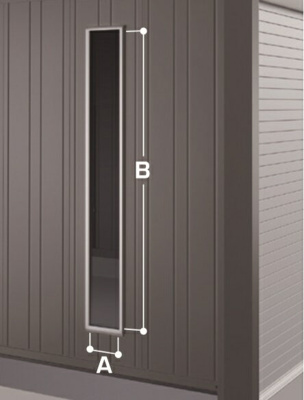 イナバガレージ 『※九州限定※』 アルシア オプション FIX窓 KDF-J ジャンボ用 ♪『本体同時注文のみ』