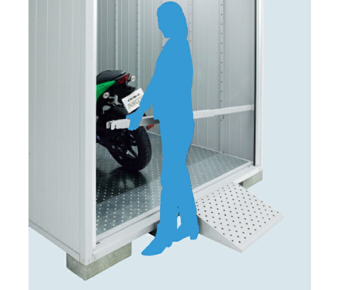 [関西限定]イナバ物置 防盗バー 間口1370〜2210mm用 オプション バイク保管庫 FM型 ♪【本体同時注文のみ】