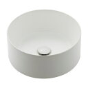 洗面所 カクダイ #LY-493237-W 丸型洗面器 マットホワイト ♪