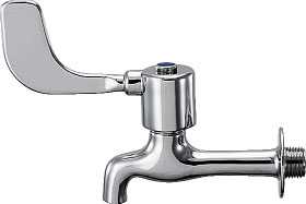 水栓 カクダイ 7219-13　レバー式胴長横水栓 [□]