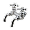 水栓金具 カクダイ 705-016 双口ホーム水栓