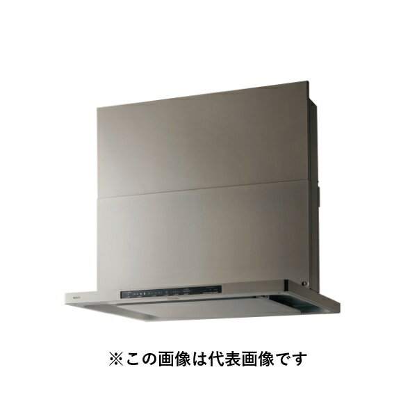 ノーリツ NFG7S26MSV レンジフード Curara クララ コンロ連動 スリム型ノンフィルター（シロッコファン） 75cm ウォームシルバー スライド前幕板同梱 ♪∀