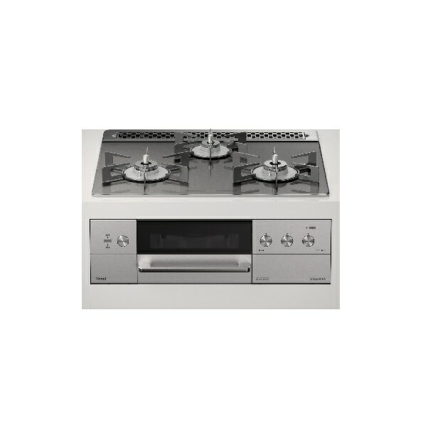 リンナイ【RHS31W30E15RASTW 都市ガス】ビルトインコンロ 幅60cm DELICIA 強火力(左・右) 3V乾電池タイプ(操作部 シンプルタイプ) ツイードシルバー ♪