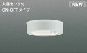コイズミ照明 AU50487 アウトドアライト LED一体型 非調光 昼白色 防雨型 人感センサ付 ON-OFFタイプ ホワイト