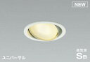 コイズミ照明 AD1219W27 ダウンライト 埋込穴φ100 調光 調光器別売 LEDランプ 電球色 高気密SB ユニバーサル ファインホワイト