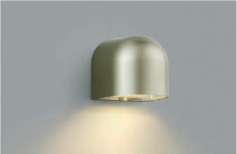 コイズミ照明 AU35073L 勝手口灯 防雨型 白熱球40W相当 LED付 電球色 シルバー