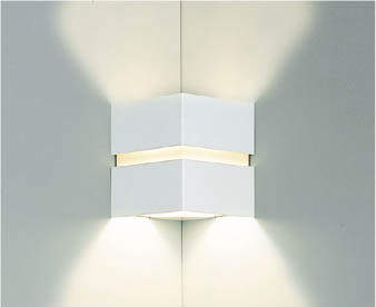 コイズミ照明 ABE646492 ブラケットライト コーナー取付 LED付 電球色 白熱球40W相当 ファインホワイト