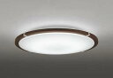 オーデリック OL251446BRE シーリングライト 8畳 調光 調色 Bluetooth コントローラー別売 LED一体型 電球色~昼光色 住宅用非常灯付 エボニーブラウン