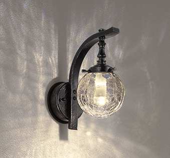 ODELIC　エクステリアライト　ポーチライト　浴室灯　白熱灯器具60W相当　屋外用　防雨・防湿型　電球色　LEDランプ付き　R15高演色LED　セピア色　OG264067LR