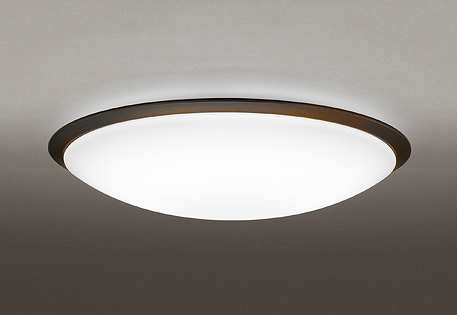 オーデリック OL251260BCR1 シーリングライト 14畳 調光 調色 Bluetooth コントローラー別売 LED一体型 電球色～昼光色 エボニーブラウン