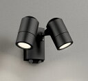 オーデリック OG264089LR(ランプ別梱) エクステリア スポットライト LEDランプ 電球色 高演色LED 人感センサー付 防雨型 黒色サテン
