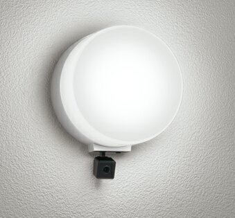 オーデリック OG264107NCR(ランプ別梱) エクステリア ポーチライト LEDランプ 昼白色 高演色LED 人検知カメラ付 防雨型 マットシルバー