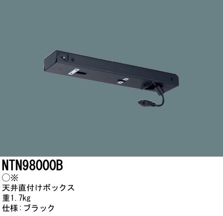 パナソニック　NTN98000B　天井直付けボックス Space Player(スペースプレーヤー)ブラック