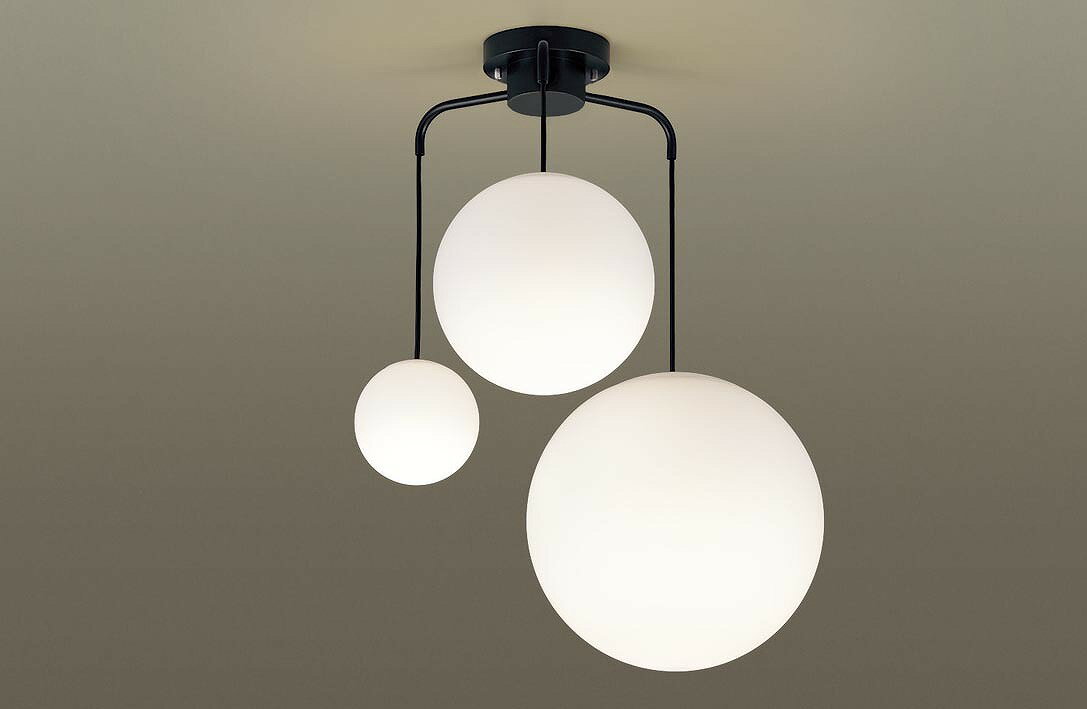 パナソニック　LGB19321BU　シャンデリア 4.5畳 ランプ同梱 LED(電球色) 吊下型 Uライト方式 モディファイ ブラック