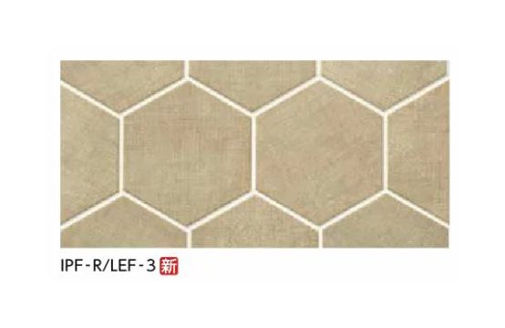 LIXIL 【IPF-R-LEF-3 バラ】 250x216六角形 ソネンフェイス デザインタイル 【ご注文は10個より～】