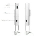 【関東限定配送】ナスタ KS-GP10ANKT-M3 Qual 門柱ユニット 宅配ボックス付 インターホン取付仕様 LED照明無 組み上げ出荷 (インターホン別...