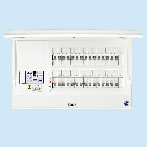 日東工業 HCD3E5-142 HCD形ホーム分電盤 ドア付 スタンダードタイプ 単相3線式 単3中性線欠相保護付漏電ブレーカ付 ホワイト [£]