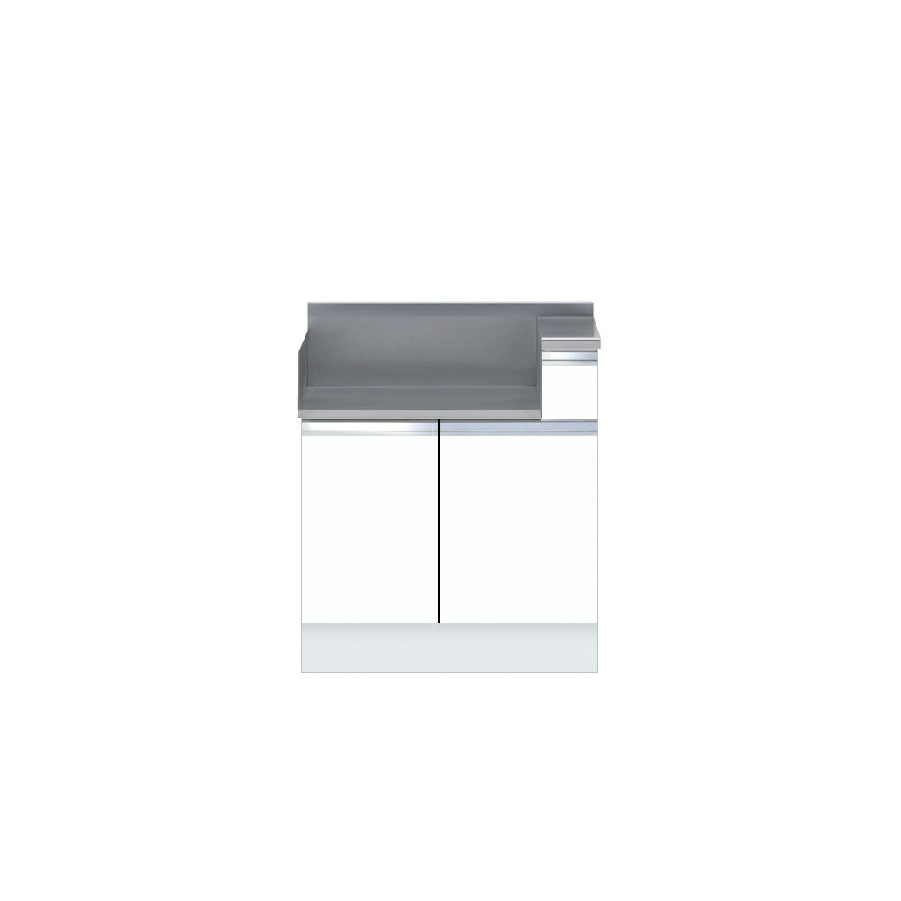 onedo/ワンド/旧マイセット KTD5-85-75GT-(左)-[SW] ホワイト KTD5型 ハイトップ コンロ調理台 間口75cm 奥行55cm 左 [♪]