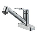 水栓金具 三栄水栓 K7711MEK-13 シングル台付切替シャワー混合栓 キッチン用 節水水栓 寒冷地用