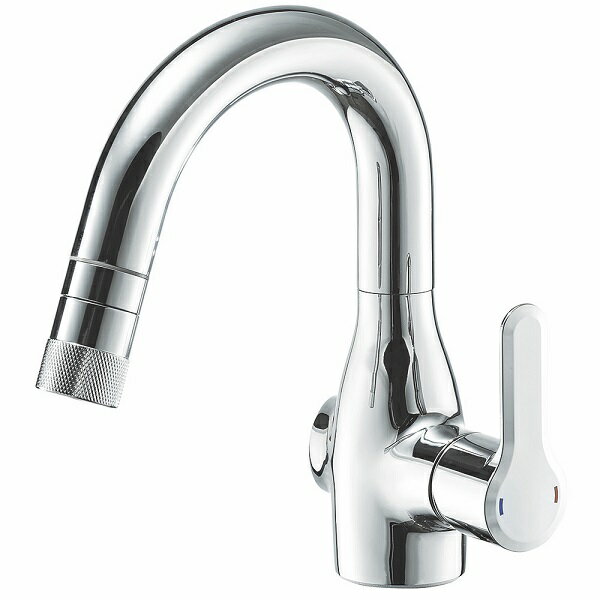 水栓金具 三栄水栓　EK370E　シングルスプレー混合栓 センサー式 本体側面センサー コンセント式