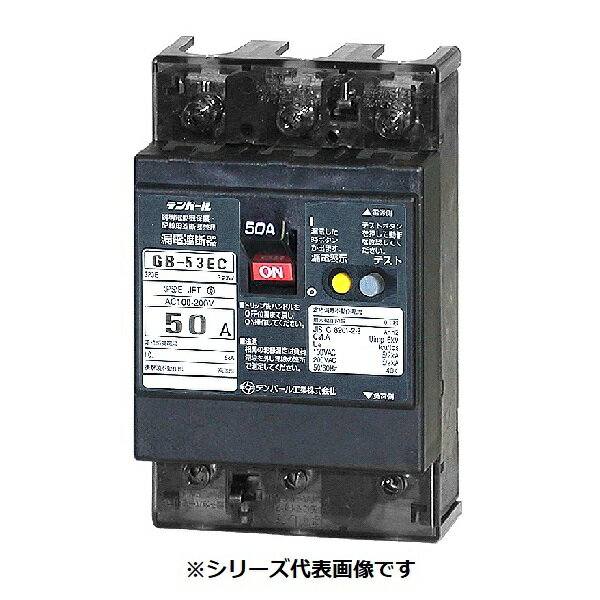 テンパール工業　53EC40154F　漏電遮断器 経済タイプ Eシリーズ OC付 埋込形 50AF 3P3E 200-415V 40A 15mA ※受注品 [§￡￡]