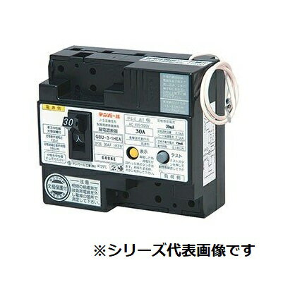 テンパール工業　U301HEA303E　正接続用 漏電遮断器 単3中性線欠相保護付 OC付 表面形 30AF 3P2E 100/200V 30A 30mA [￡￡]