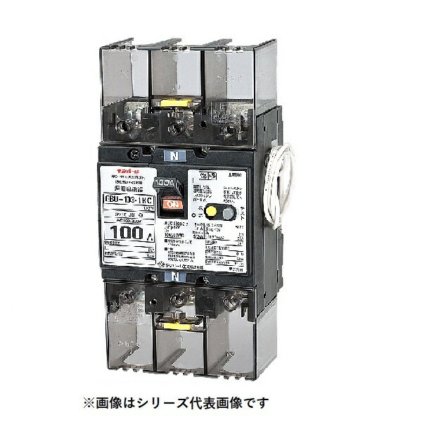 テンパール工業　U10301KC6100LV　漏電遮断器 単3中性線欠相保護付 OC付 表面形 100AF 3P2E 100/200V 60A 100mA [￡￡]