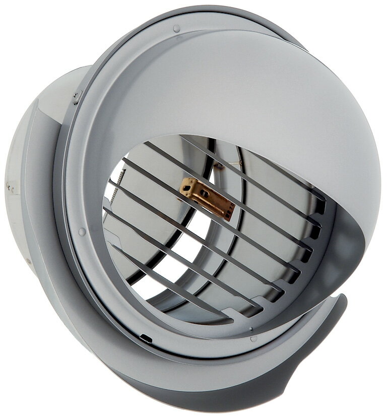 ユニックス SHG125AKR10MDSP 換気扇 丸型フード 横ガラリ 防火ダンパー付 72℃型式 10メッシュ ♪