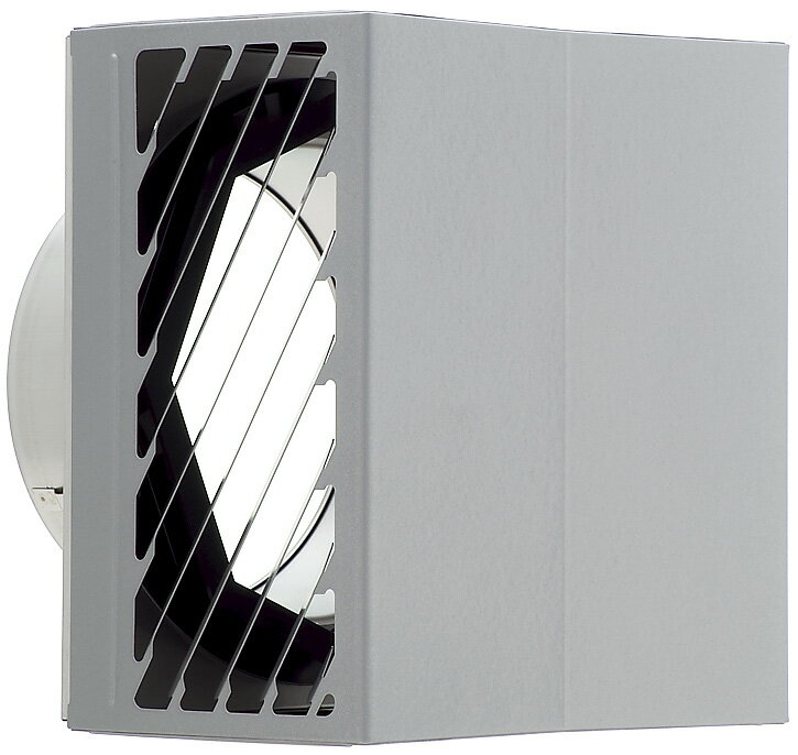 ユニックス SBKG100B10MBL 換気扇 角型カバー 斜めガラリ 10メッシュ ♪