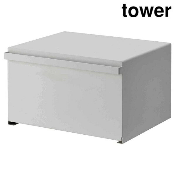 山崎実業 4352 ブレッドケース タワー ホワイト