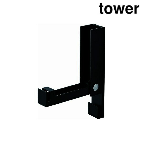 山崎実業 5743 風鈴＆しめ縄ホルダー タワー ブラック