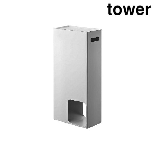 山崎実業 3455 トイレットペーパーストッカー タワー ホワイト 山崎実業 3455 トイレットペーパーストッカー タワー ホワイト