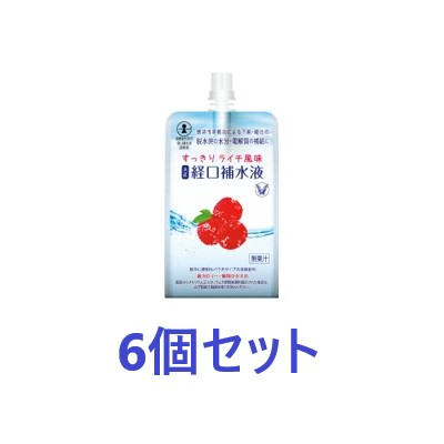 【大正製薬】経口補水液 すっきりライチ風味 300ml ×6個[特定用途食品](病者用食品)【4987306045071】