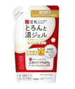 【商品説明】 ●高純度豆乳イソフラボン※3新配合 もっとなめらかな美肌に 豆腐作りをヒントに、高純度豆乳イソフラボン※3と豆乳発酵液※3を贅沢に配合したジェルを細やかなメッシュで絞り出し、その後釜出し。 肌あたりなめらかな濃いジェルが出来上がりました。 ●保湿力＆使用感アップ お肌の上でとろける使用感をそのままに、保湿力をアップ より肌なじみをよくすることで、べたつきも改善しました。 ●お肌の上でとろけるジェル 温度依存性のある形態記憶ジェルがとろけるようになじみ、角層までぐんぐん浸透 ※1 エチルヘキサン酸セチル、スクワラン、ジメチコン、ラウロイルグルタミン酸ジ（オクチルドデシル／フィトステリル／ベヘニル）（すべて保湿成分） ※2 油性成分（サナ　なめらか本舗　とろんと濃ジェル　NCと比較） ※3 保湿成分 【ご使用法】 ・洗顔後、手に適量とり、お顔全体になじませてください。朝晩お使いいただけます。 ・首元やデコルテのマッサージにもご使用いただけます。 ■容器へのつめかえ方 ・必ずサナ なめらか本舗 とろんと濃ジェル エンリッチ NCの容器に一度に全量をつめかえてください。 ・つめかえ前に容器、フタに中身が残らないように水道水でよく洗い、よく乾かしてください。 (1)注ぎ口を点線にそってお切りください。 ※パックを強く持つと、中身が飛び出ることがあります。 (2)容器の口に差し込み、両手でゆっくり中身をしぼり出してください。 つめかえ後、パック下部にある製造記号を必ず控えておいてください。お問い合わせの際に必要な場合があります。 【成分】 水、BG、グリセリン、エチルヘキサン酸セチル、PEG-40水添ヒマシ油、豆乳イソフラボン、豆乳発酵液、(PEG-240／デシルテトラデセス-20／HDI)コポリマー、(アクリル酸ヒドロキシエチル／アクリロイルジメチルタウリンNa)コポリマー、(メタクリル酸グリセリルアミドエチル／メタクリル酸ステアリル)コポリマー、エタノール、カルボマー、カンゾウ根エキス、シクロデキストリン、ジメチコン、スクワラン、ソルビトール、ダイズタンパク、ダイズ種子エキス、プルラン、ペンチレングリコール、ポリソルベート60、ラウロイルグルタミン酸ジ(オクチルドデシル／フィトステリル／ベヘニル)、水酸化Na、フェノキシエタノール 【注意事項】 ・お肌に異常が生じていないかよく注意して使用してください。 ・傷・はれもの・しっしん等異常のあるときは、お使いにならないでください。 ・使用中、または使用後日光にあたって、赤味・はれ・かゆみ・刺激・色抜け(白斑等)や黒ずみ等の異常があらわれたときは、使用を中止し、皮フ科専門医等にご相談されることをおすすめします。そのまま化粧品類の使用を続けますと悪化することがあります。 ・乳幼児の手の届かないところに保管してください。 ・極端に高温または低温の場所、直射日光のあたる場所には保管しないでください。 ・やわらかい中身のため、容器は傾けずにご使用ください。 ・使用後は容器の口元をふいてから必ずフタを閉めてください。 【メーカー】 常盤薬品工業 化粧品営業部 650-0046 兵庫県神戸市中央区港島中町6-13-1 0120-081-937 【広告文責】 有限会社起福 TEL：072-626-3399文責・登録販売者・木村宜由 【区分】 日本製・オールイワンジェル　