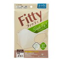 【メール便(300円)対応 1〜4個まで】フィッティ スタイルフィットプラス立体 クリームベージュ ふつうサイズ(7枚入)【Fitty】