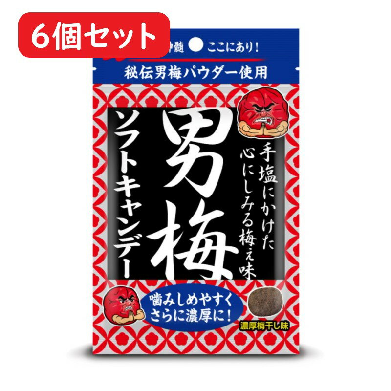 【ノーベル】男梅ソフトキャンデー(35g)×6個セット