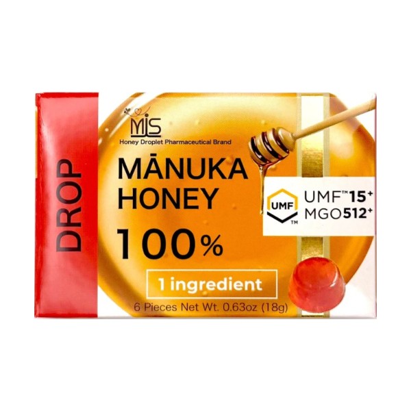 MIS マヌカハニードロップ UMF15+ のど飴(6粒)