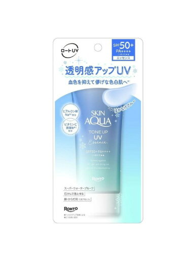 【メール便(300円)対応 1〜3個まで】【ロート製薬】スキンアクア トーンアップUVエッセンス ブルー(80g)【SPF50+ PA++++】 【メール便(300円)対応 1〜3個まで】【ロート製薬】スキンアクア トーンアップUVエッセンス ブルー(80g)【SPF50+ PA++++】