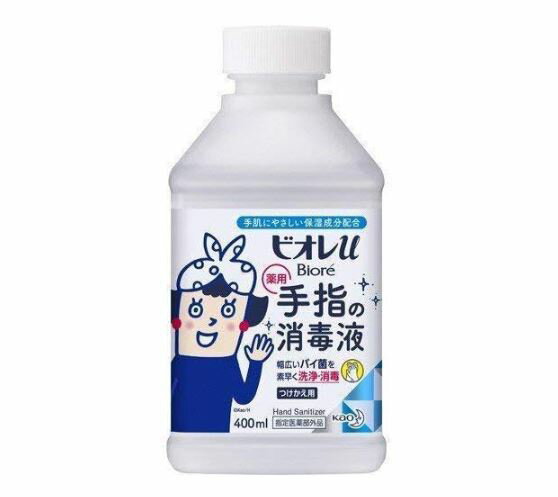 ビオレu 手指の消毒スプレー ［つけかえ用］ 400ml【指定医薬部外品】【お一人様12個限り】