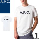 アーペーセー A.P.C. Tシャツ 半袖 クルーネック 丸首 メンズ 2024年春夏新作 ロゴ コットン シンプル 大きいサイズ ブランド プレゼント 白 ホワイト VPC T-SHIRT COBQX H26586 ゆうパケ発送